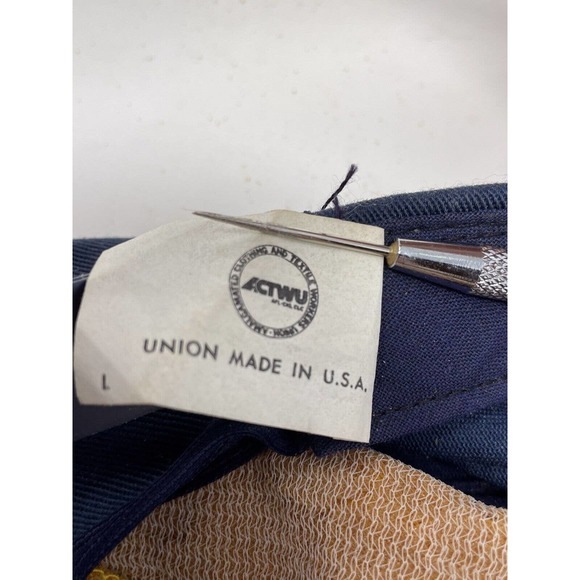 Vintage CUB SCOUTS Wolf Cubs Boy Snap Back Hat Cap BSA Yellow Navy Small Medium - Picture 10 of 10